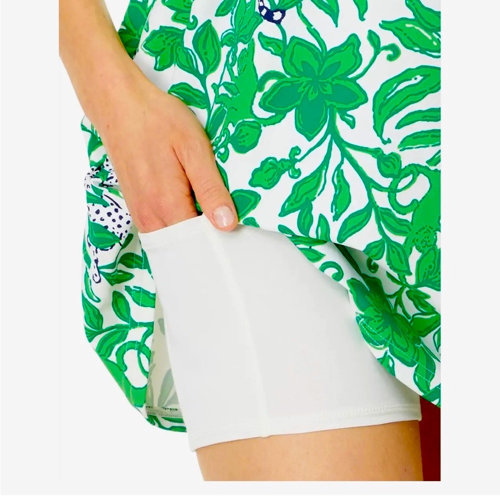NWOT Lilly Pulitzer UPF 50+ Luxletic Kick Serve Dress FIDDLE LEAF GREEN Size M - Picture 6 of 13